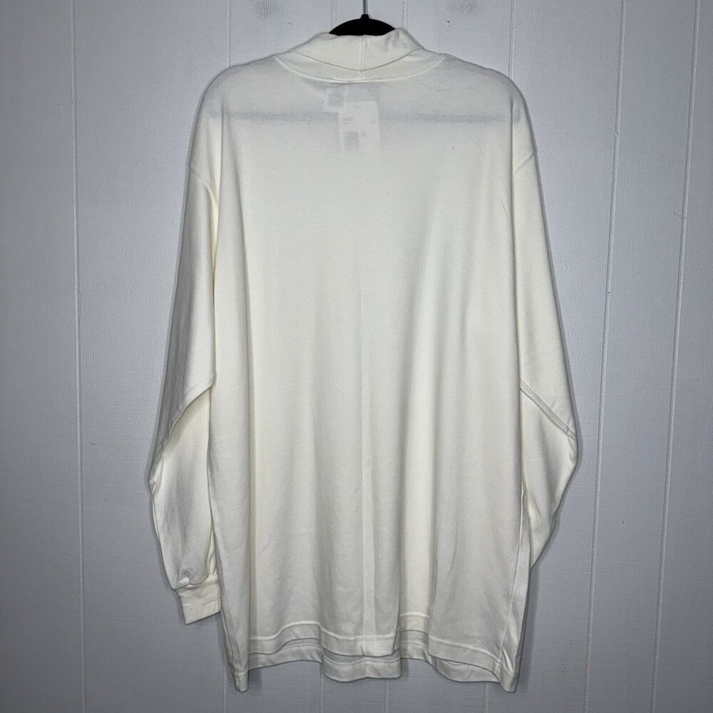Mickey & Co Disney Vintage White Turtleneck Long Sleeve Embroidered Neck XL NWT - Picture 2 of 5